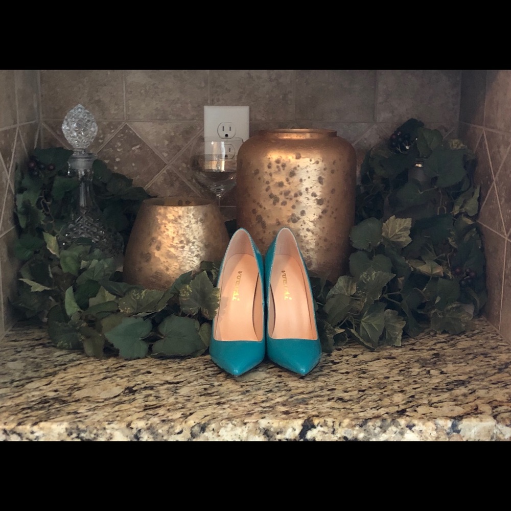 Teal High Heel Stiletto